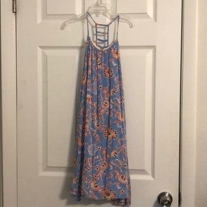 Flowered mini dress